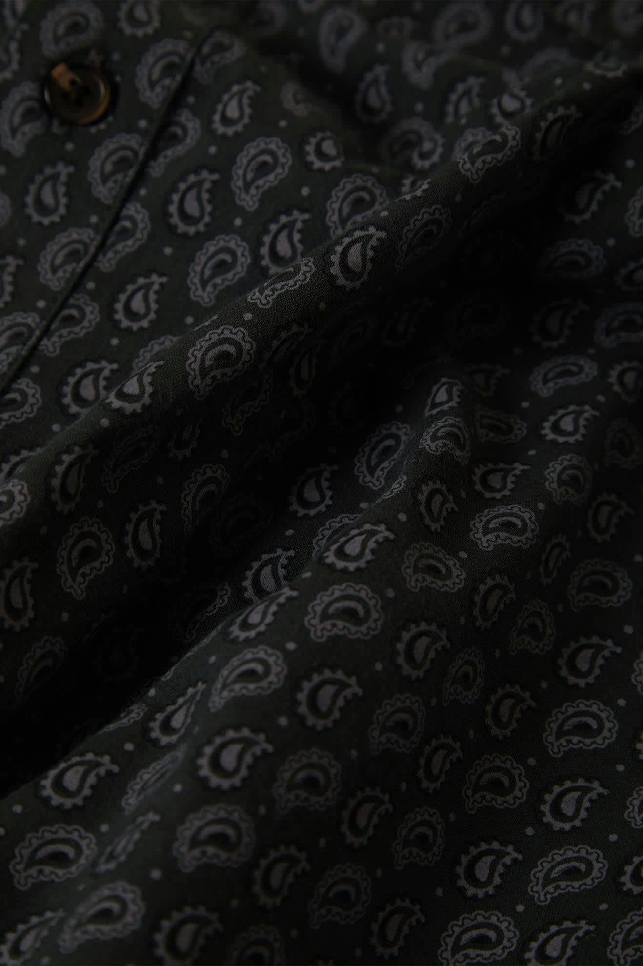 Brixton Charter Print S/S Woven - Washed Black/Paisley