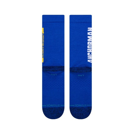 STANCE ANCHORMAN THE LEGEND CREW SOCKS - BLUE