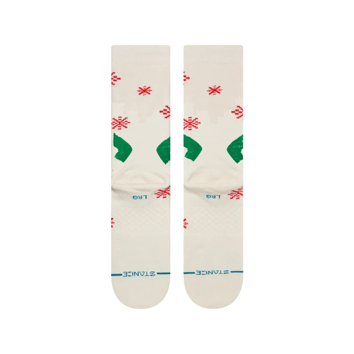 STANCE ELF X STANCE BUDDY THE ELF CREW SOCKS - OFF WHITE