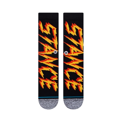 STANCE ELECTRIFIED CREW SOCKS - BLACK