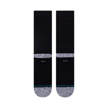STANCE ELECTRIFIED CREW SOCKS - BLACK