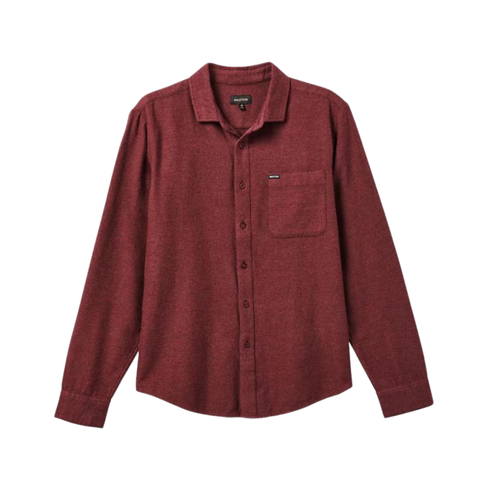 BRIXTON BIXBY RESERVE L/S FLANNEL - MELANGE RED