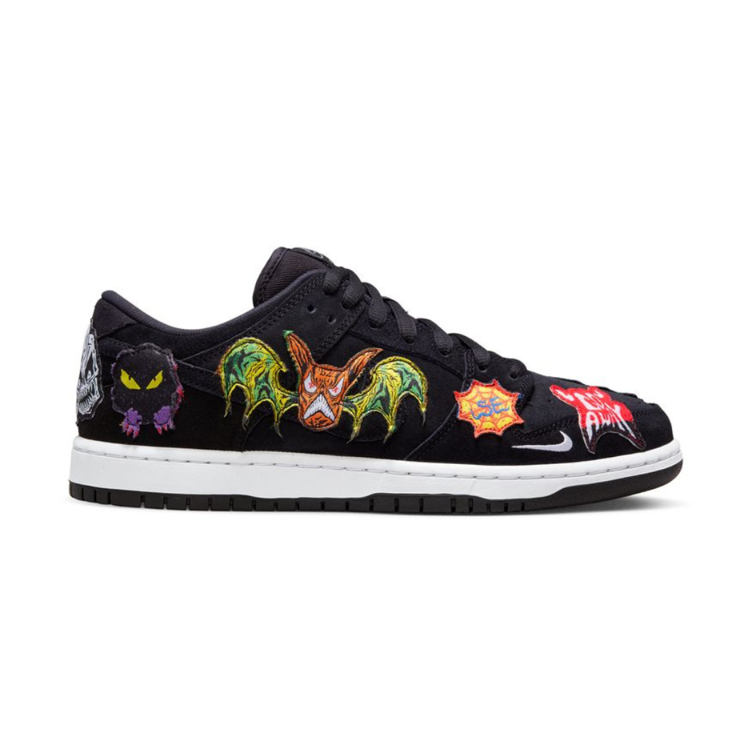 NIKE SB DUNK LOW PRO QS - BLACK/WHITE-MULTI-COLOR