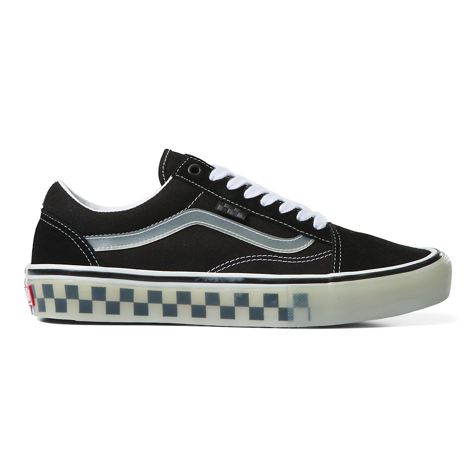 VANS TRANSLUCENT RUBBER SKATE OLD SKOOL - BLACK