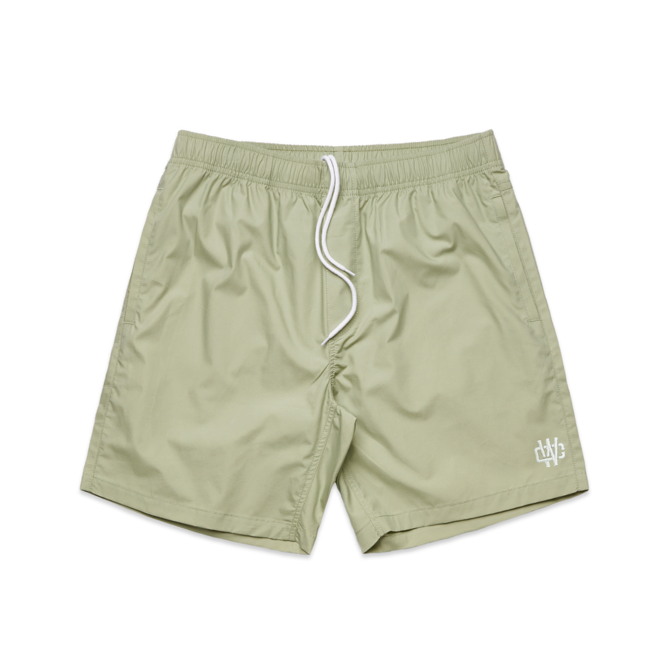 WORKING CLASS MONOGRAM BEACH SHORT - PISTACHIO/SILVER
