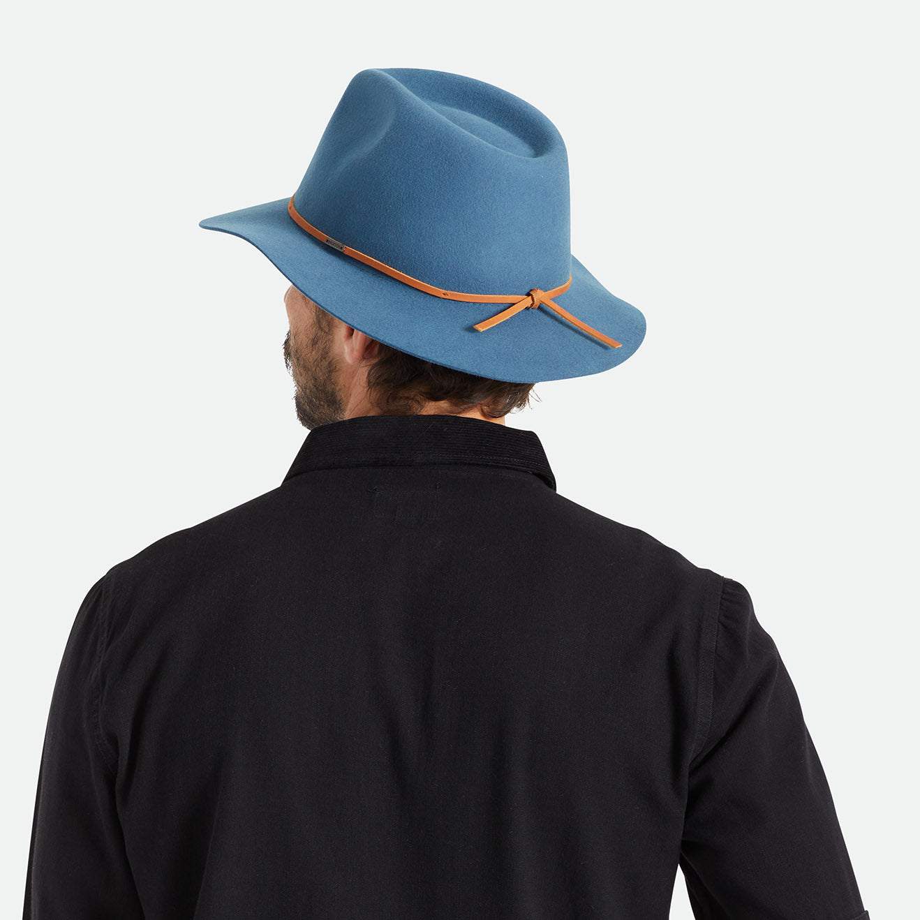 BRIXTON WESLEY FEDORA - INDIE TEAL - 100% WOOL FELT