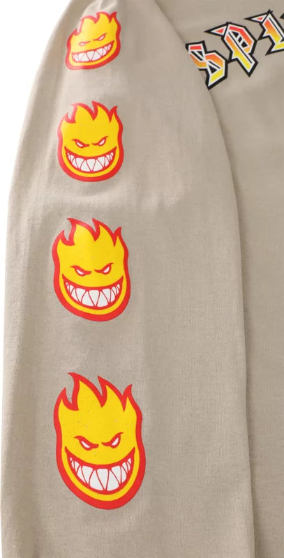 SPITFIRE OLD E BIGHEAD FILL L/S TEE- MILITARY GREEN