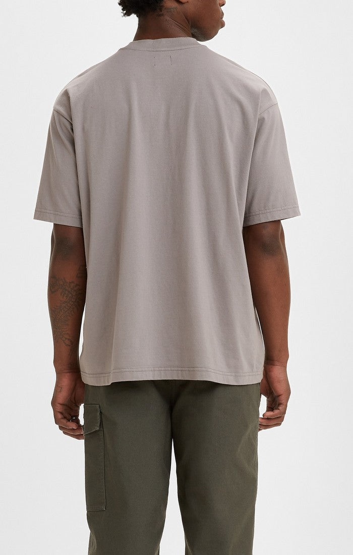 LEVI'S SKATE GRAPHIC BOX TEE - BLOW UP YOUR TV GRAY GREEN ORANGE