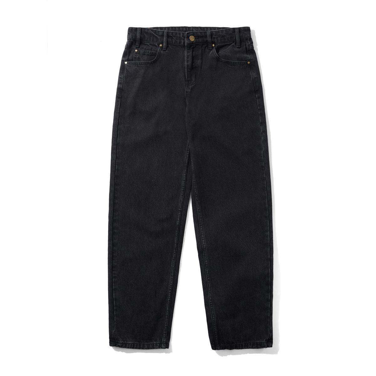 Butter Goods Straight Leg Denim Jeans - Washed Black