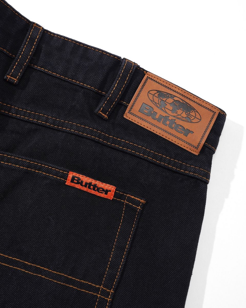 Butter Goods Relaxed Denim Jeans - Washed Black