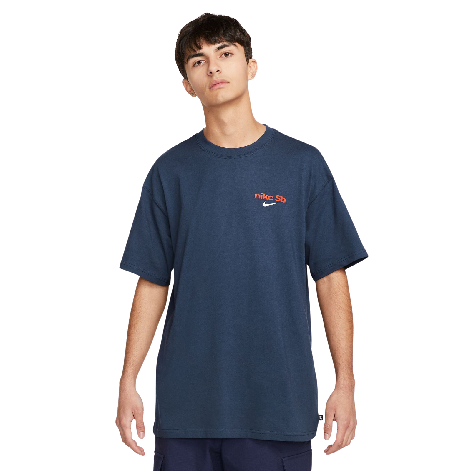 Nike SB Stack Logo T Shirt Midnight Navy Working Class