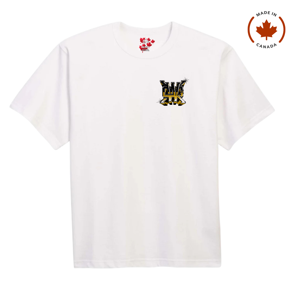 Working Class Made in Canada 10 Years Tee - White/Black/Gold