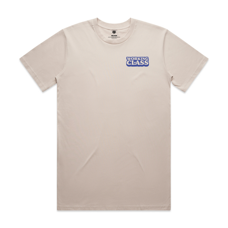 Working Class Winnie Tee - Bone/Ink Blue