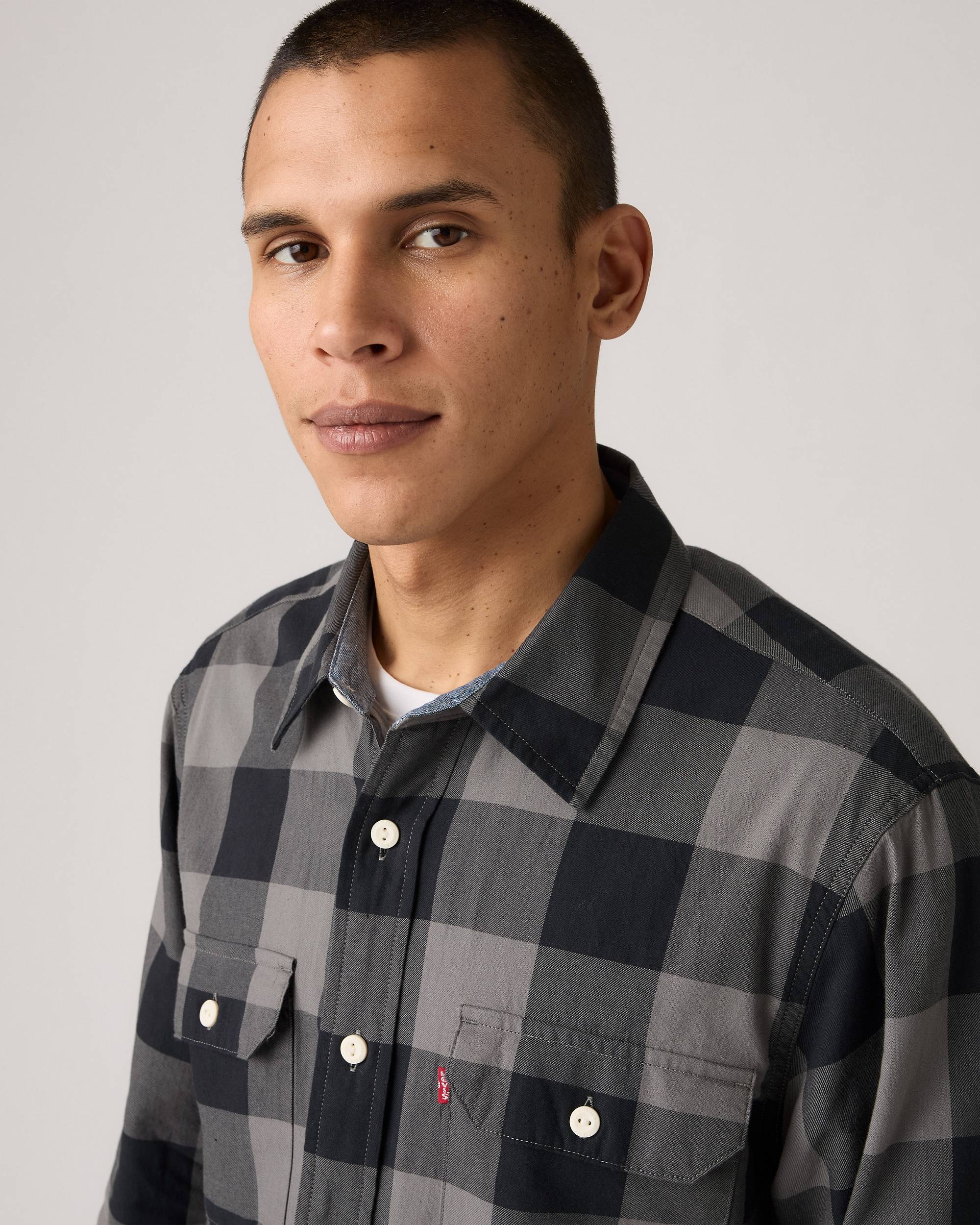 Levi's Classic Worker - Albany Plaid Smoked Pearl