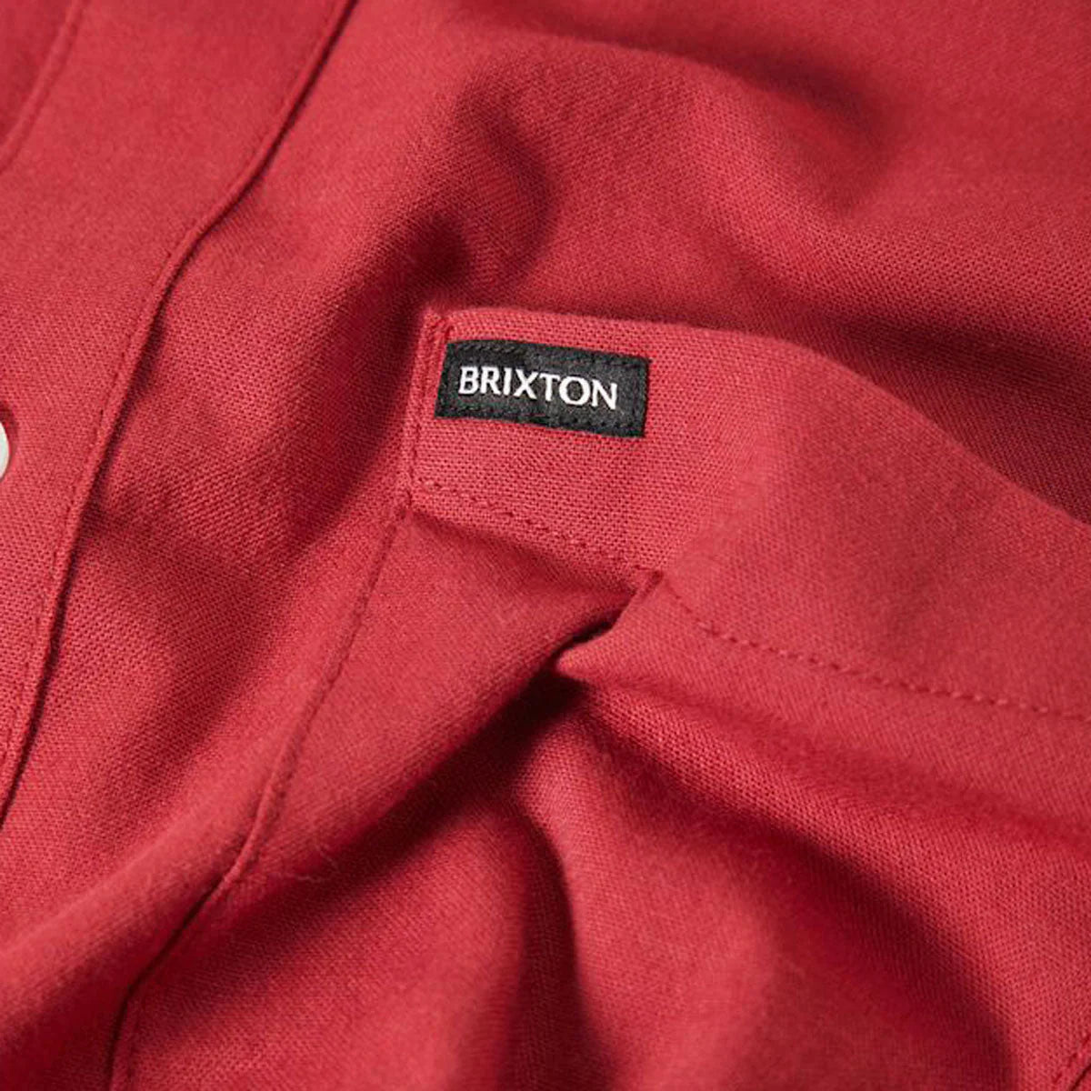 Brixton Sanford Oxford S/S Woven Shirt - Robust Red