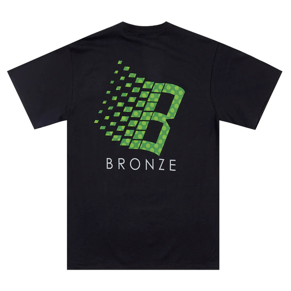 Bronze 56k Polka Dot Logo Tee - Black