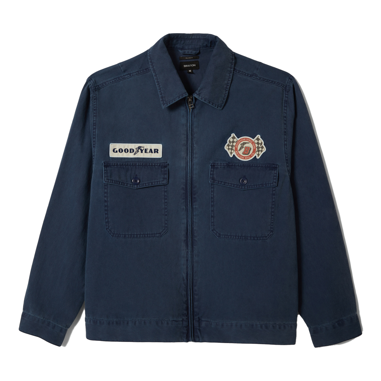 Brixton x GoodYear Trademark LW Jacket - Washed Navy