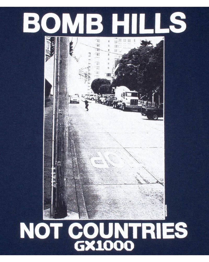 GX1000 Bomb Hills Not Countries Tee - Navy