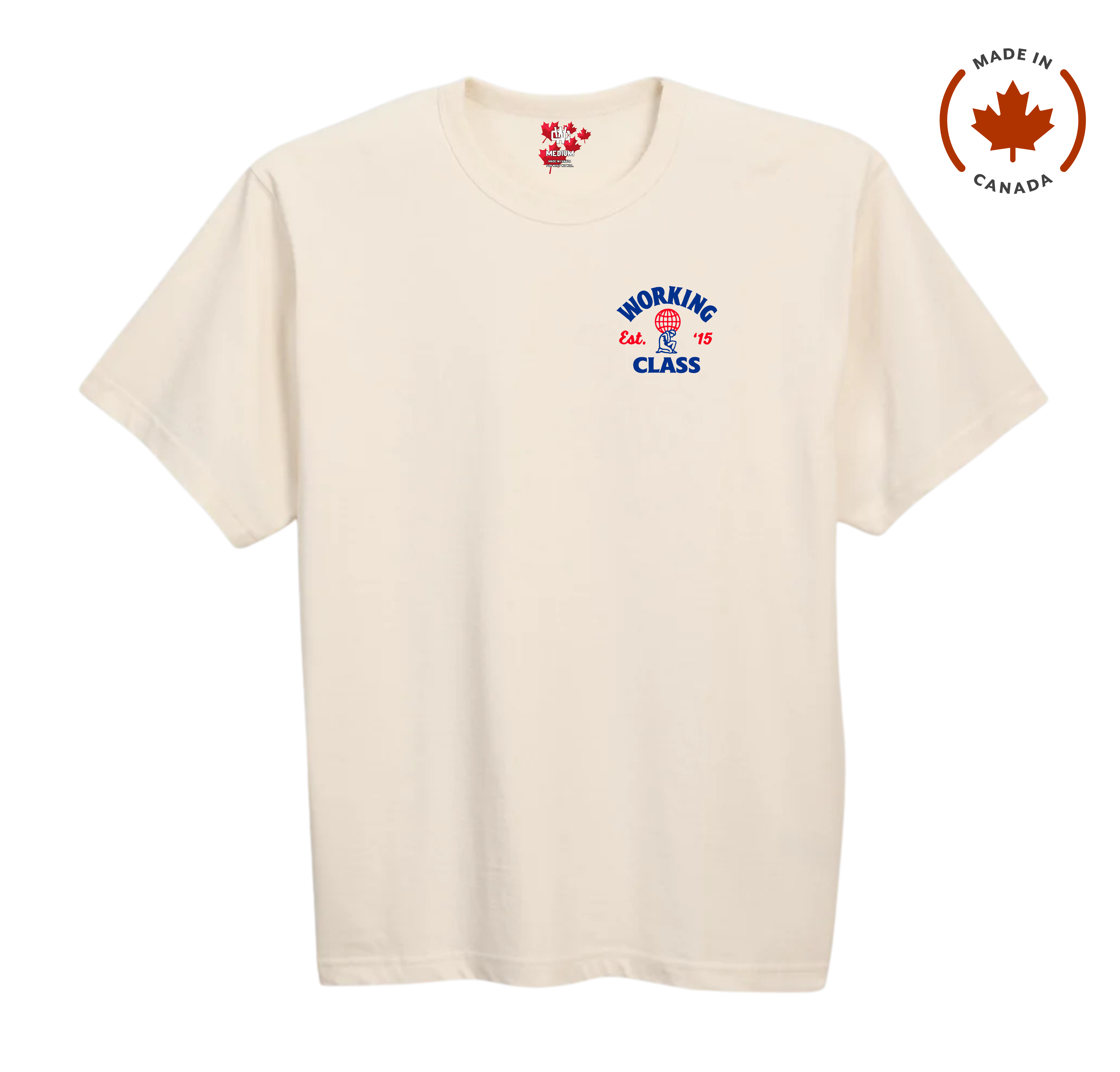 Working Class Made in Canada Atlas Tee - Natural