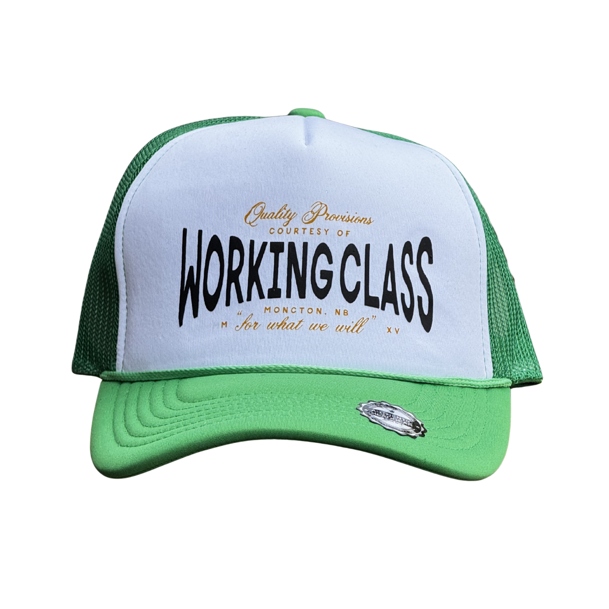 Working Class Class Act III Trucker Cap - Green/white