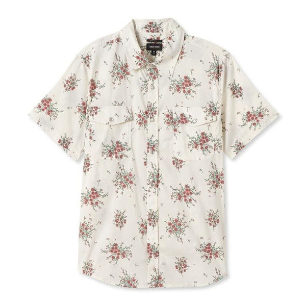 BRIXTON WAYNE S/S WVN - OFF WHITE WILD FLORAL