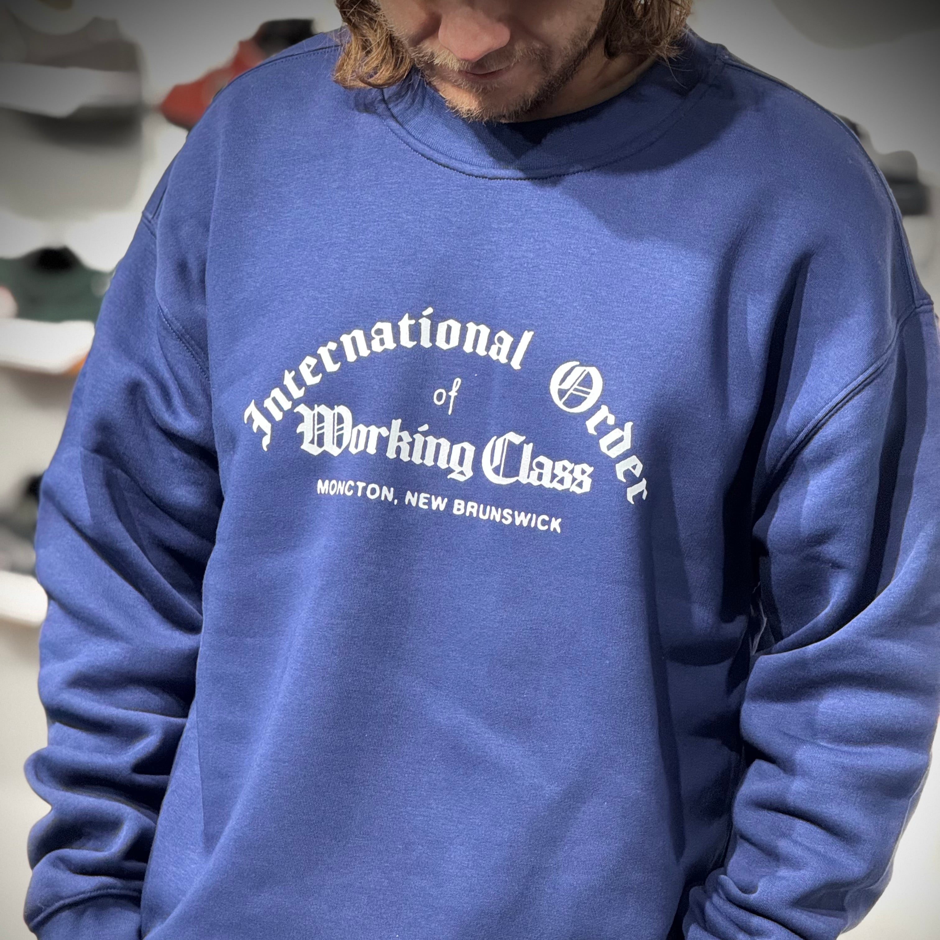 Working Class International Order Crew - Cobalt/White