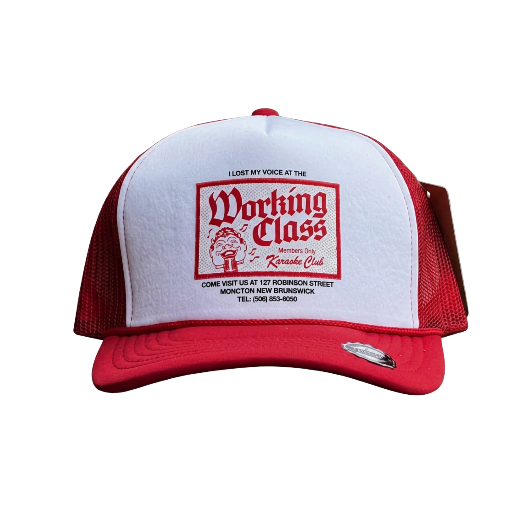 Working Class Karaoke Club Trucker Cap - Red/White