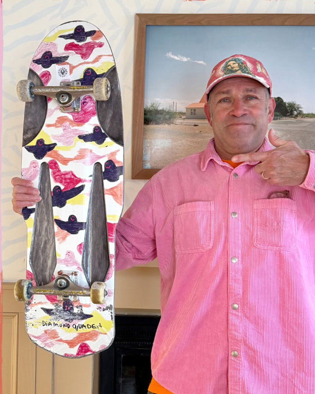 Krooked Skateshop Day 2026 Gonz Diamond Quade Deck - 10.75"