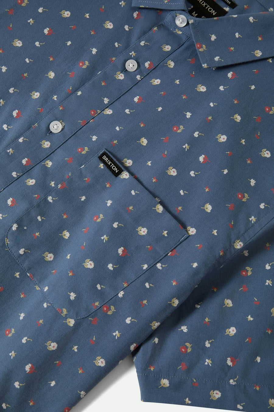 Charter Print S/S Woven Shirt - Bering Sea/Micro Floral