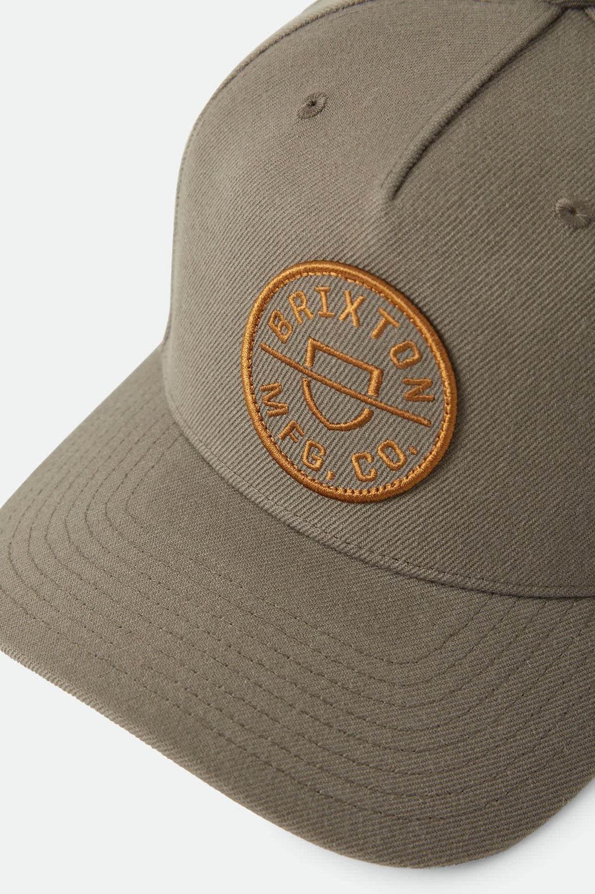 Brixton Crest C MP Snapback - Dark Olive/Caramel