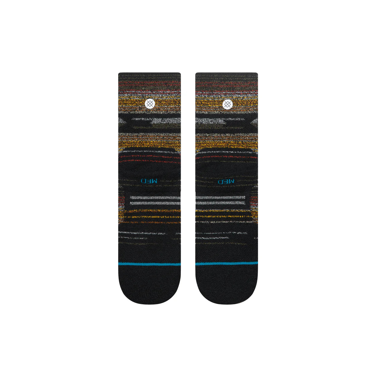 Stance Fork In The Road Mid Crew Socks - Black