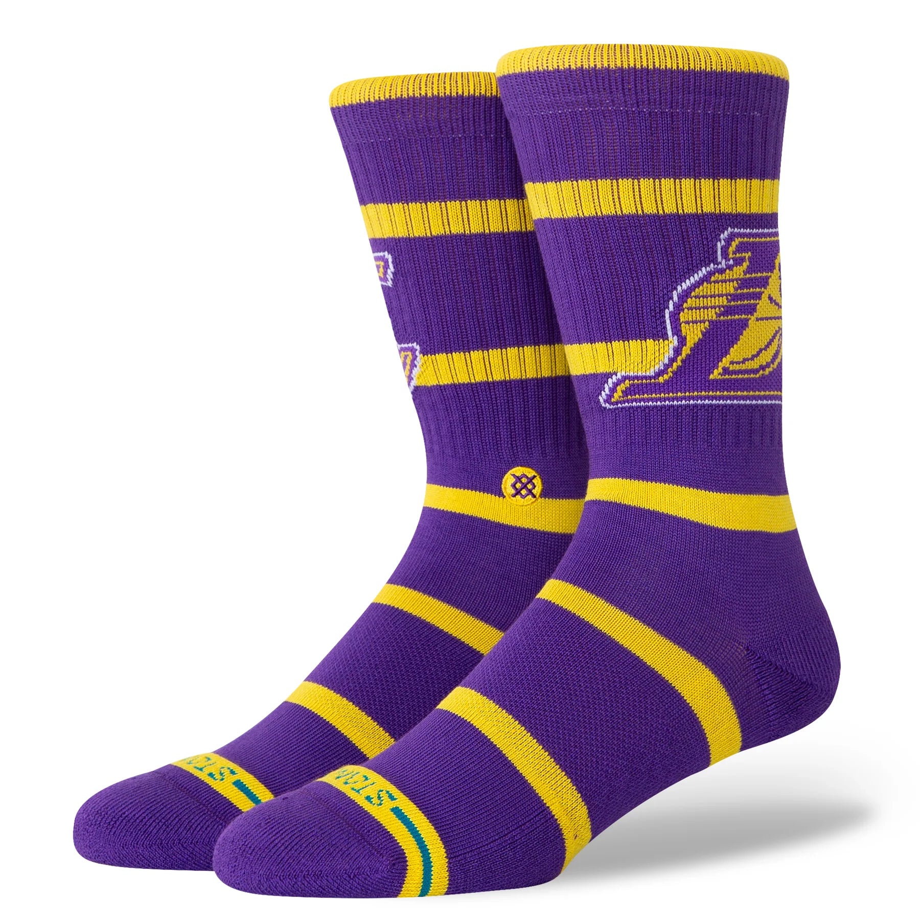Stance NBA Prep LA Lakers Sock - Yellow/Purple