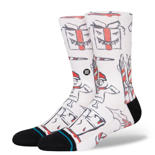 Stance Socks Angry Holidaze - Off White