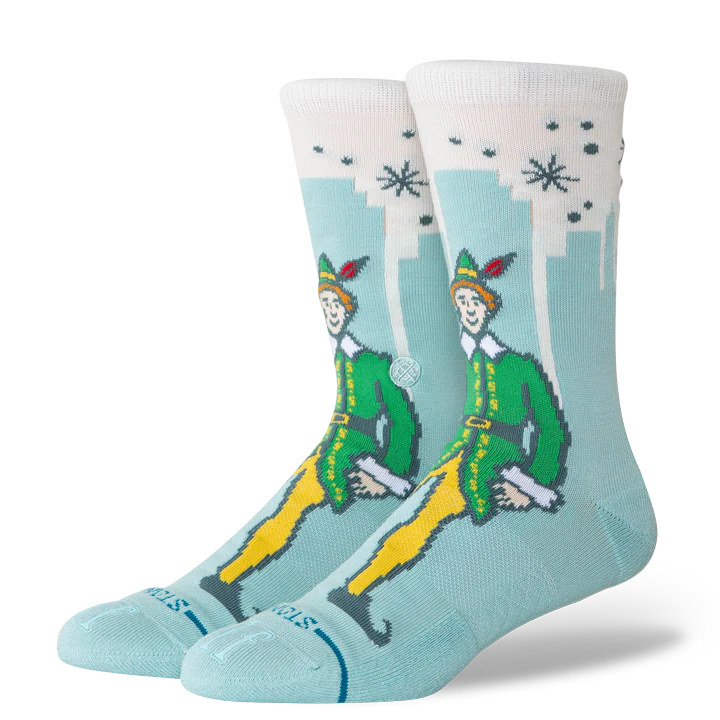 Stance x Elf Big City Elf Crew Socks - Ice Blue