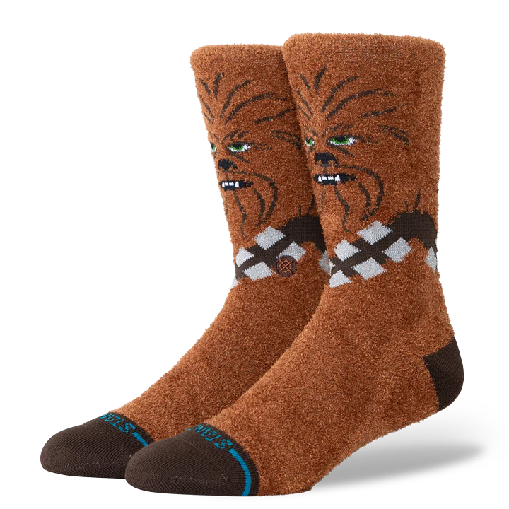 Stance x Star Wars Chewie Crew Socks - Brown