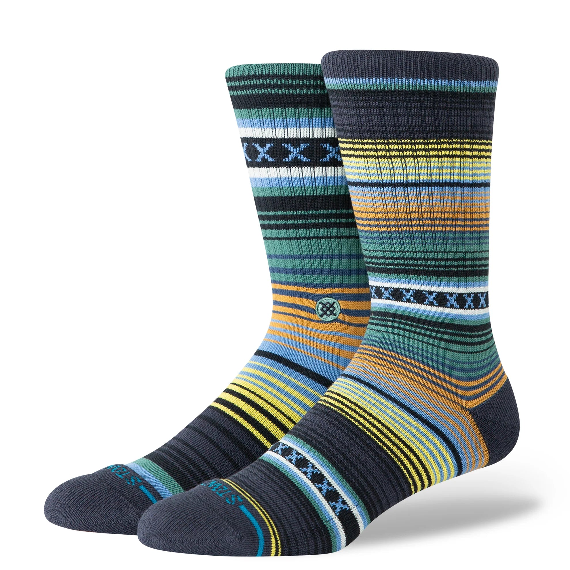 Stance Curren Crew Sock - Deep Teal