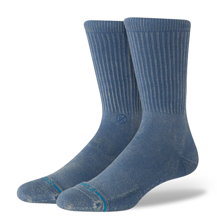 Stance Icon Dyed Crew Socks - Sea Blue