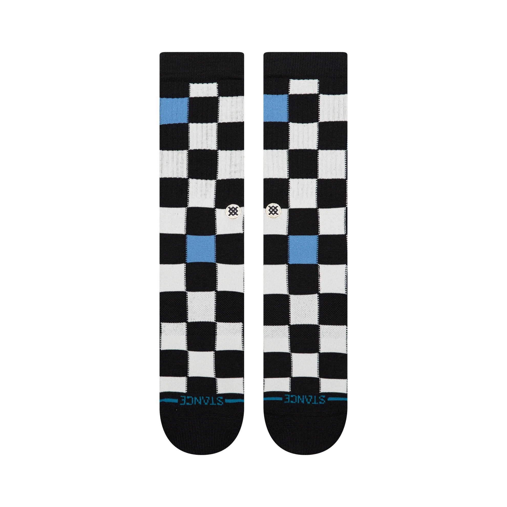 Stance Chef Check Crew Sock - Black