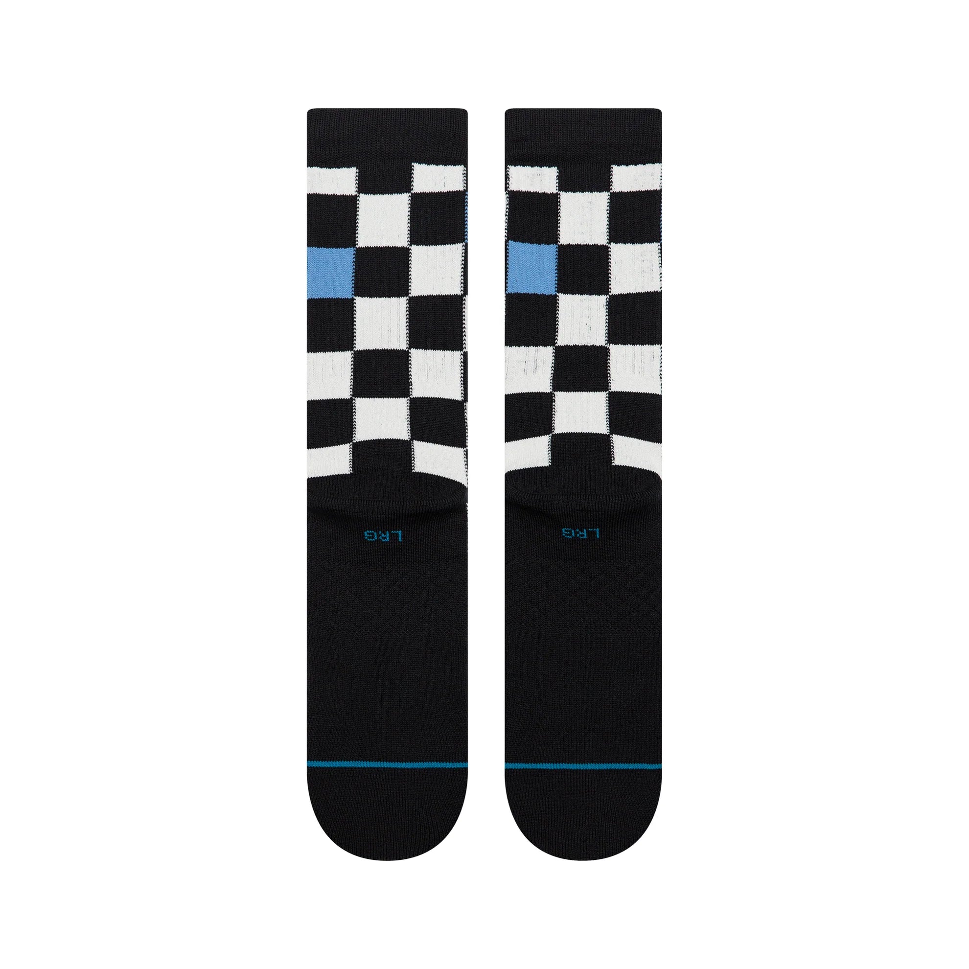 Stance Chef Check Crew Sock - Black