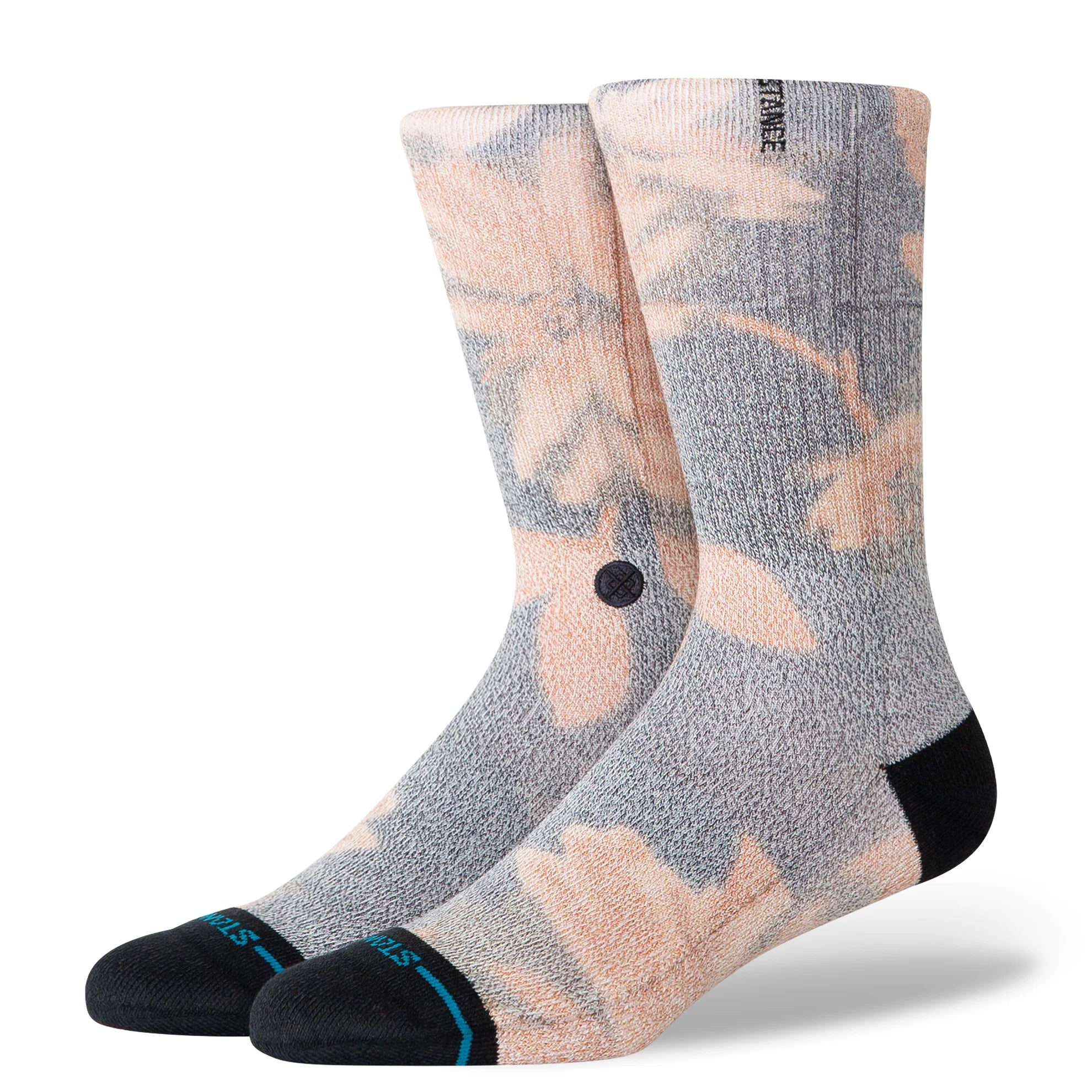 Stance Flora Scan Crew Sock - Charcoal