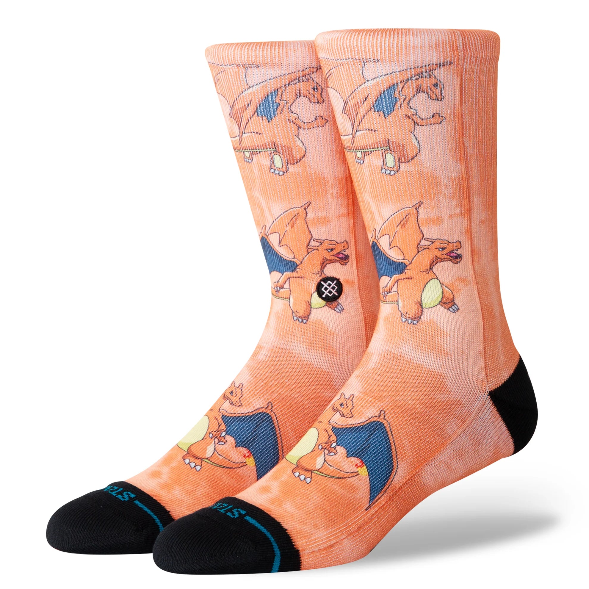 Pokémon x Stance Charizard Crew Socks - Orange