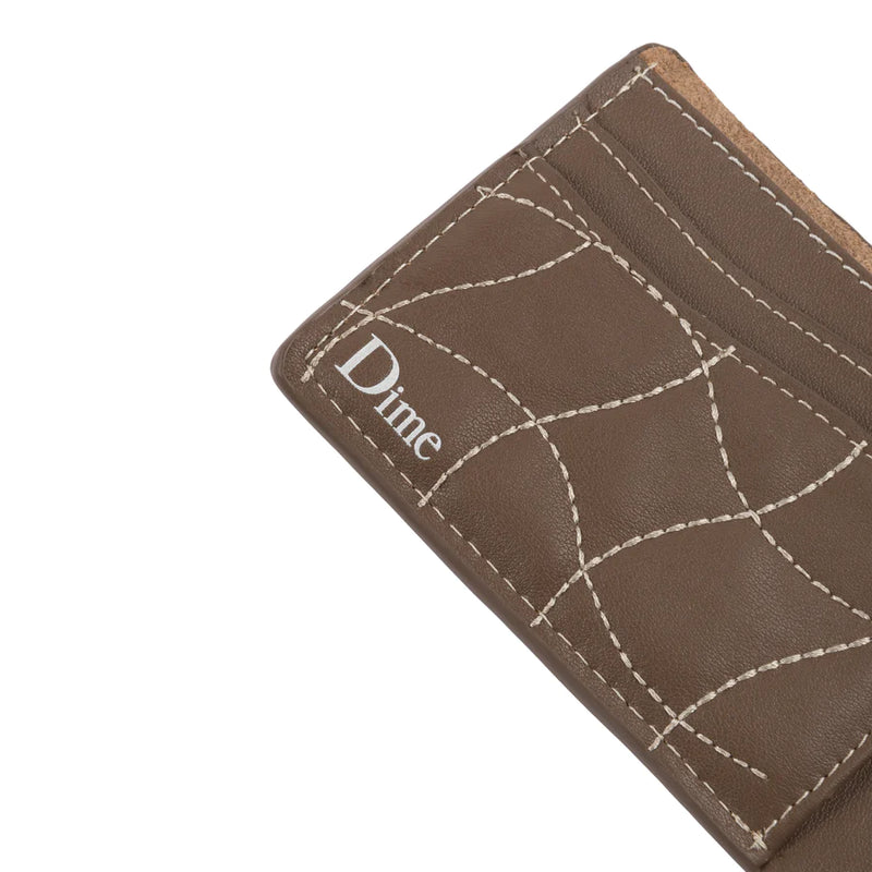 Dime Quilted Bifold Wallet - Brown