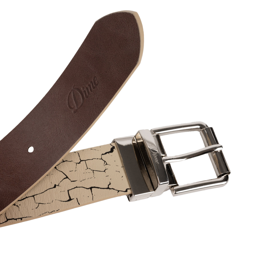 Dime Reversible Belt - Beige/Brown