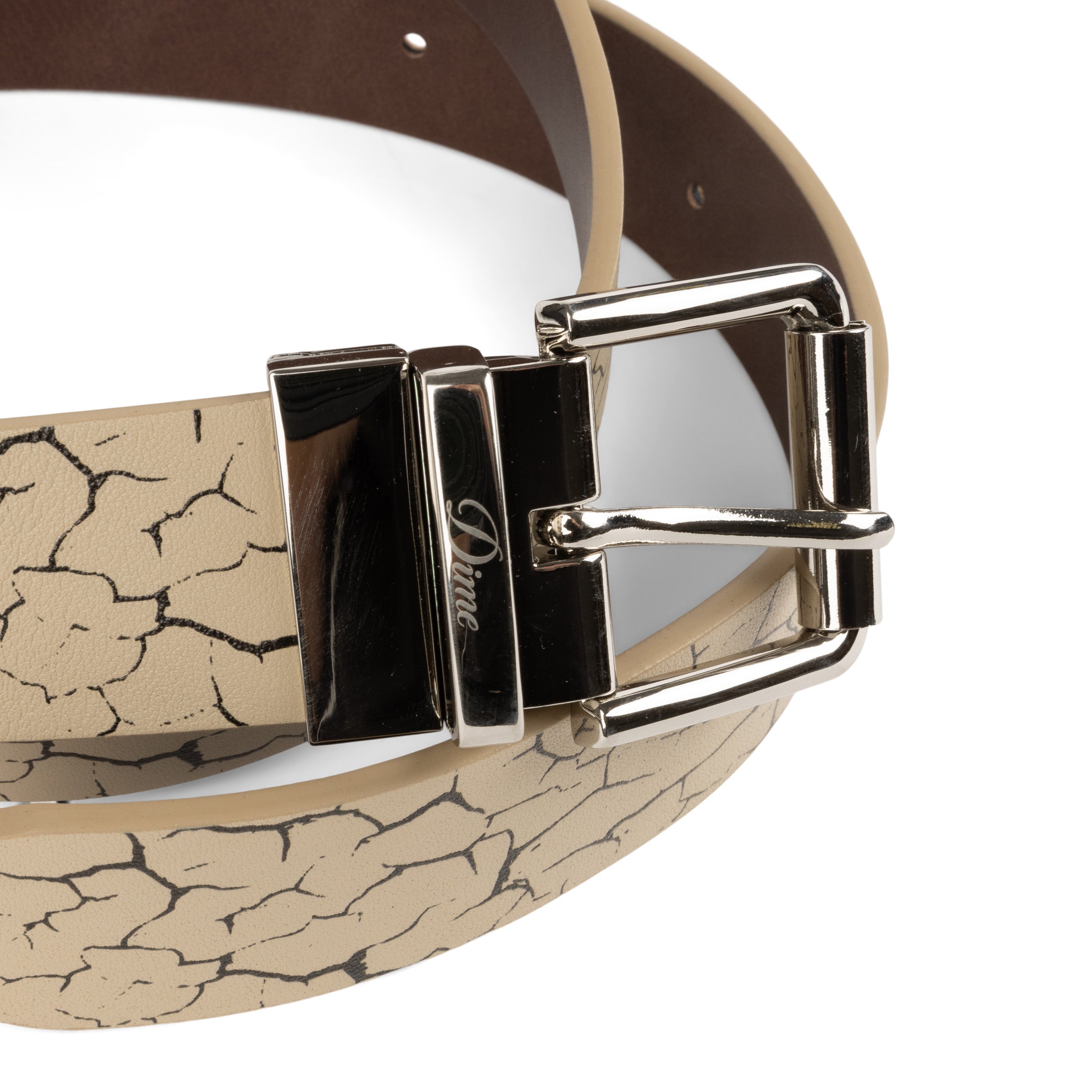 Dime Reversible Belt - Beige/Brown