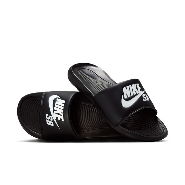 NIKE SB VICTORI ONE SLIDE BLACK WHITE BLACK