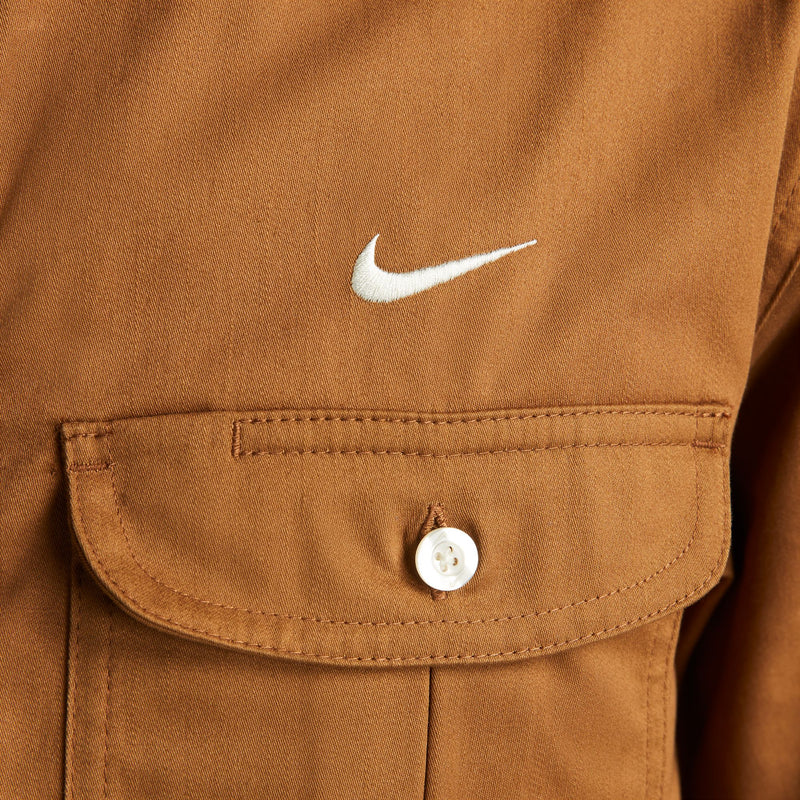 Nike SB Short-Sleeve Woven Skate Button Up - ALE BROWN/COCONUT MILK