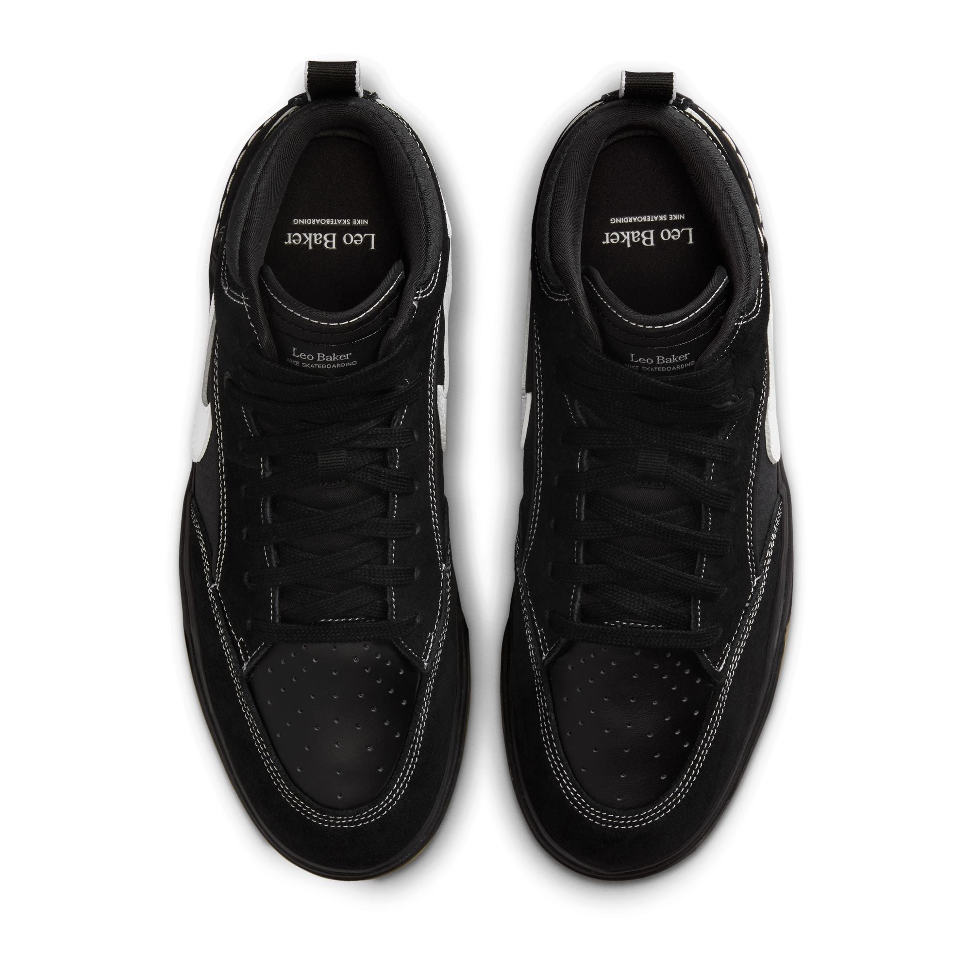 Nike SB React Leo - Black/White-Black-Gum Light Brown