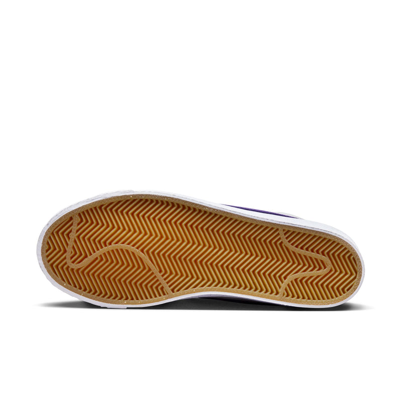 NIKE SB ZOOM BLAZER MID - WHITE/COURT PURPLE-WHITE-GUM LIGHT BROWN