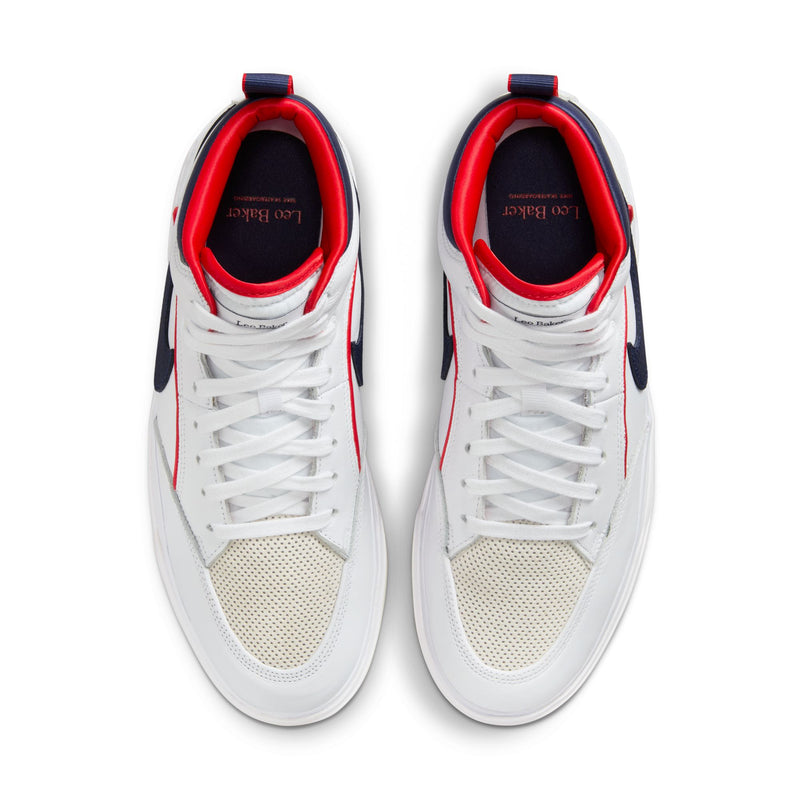 Nike SB React Leo Premium - White/Midnight Navy-University Red-White