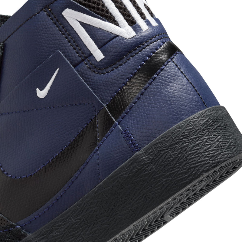 NIKE SB ZOOM BLAZER MID PREMIUM - MIDNIGHT NAVY/BLACK-FOOTBALL GREY